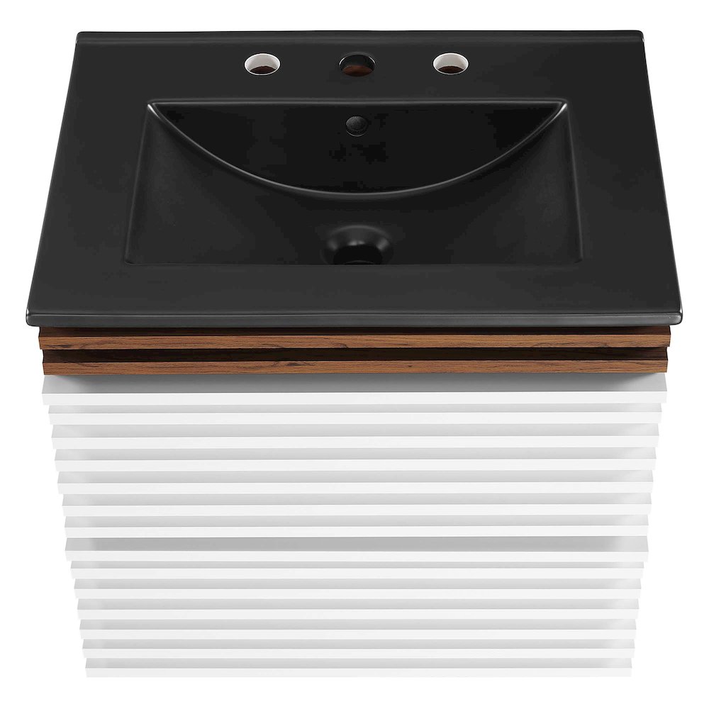 Render 24" Wall-Mount Bathroom Vanity. Picture 4
