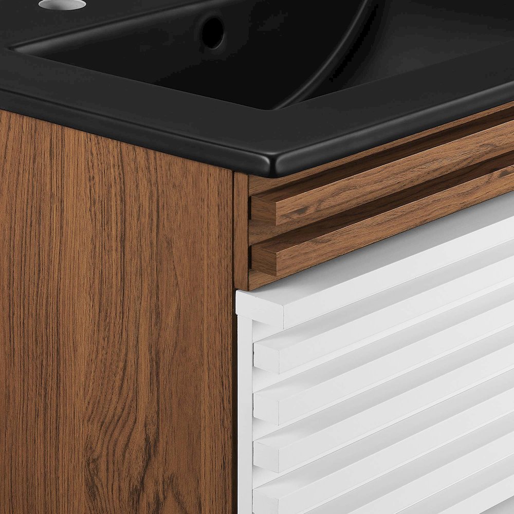 Render 24" Wall-Mount Bathroom Vanity. Picture 6