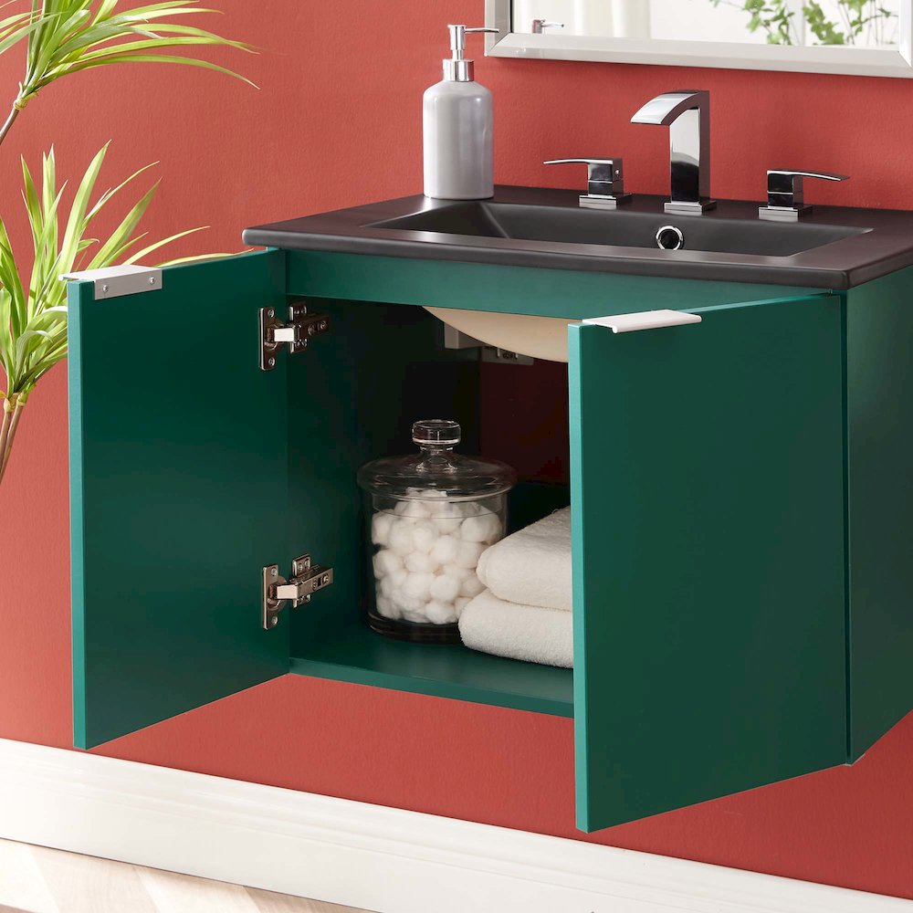 Maybelle 24" Wall-Mount Bathroom Vanity. Picture 10