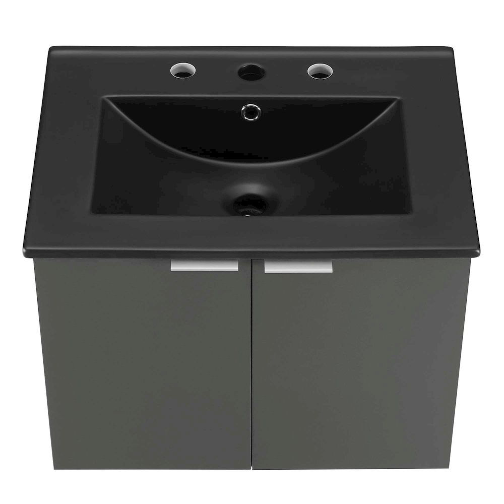 Maybelle 24" Wall-Mount Bathroom Vanity. Picture 7