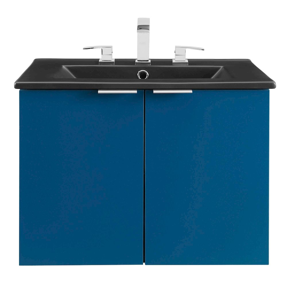 Maybelle 24" Wall-Mount Bathroom Vanity. Picture 6