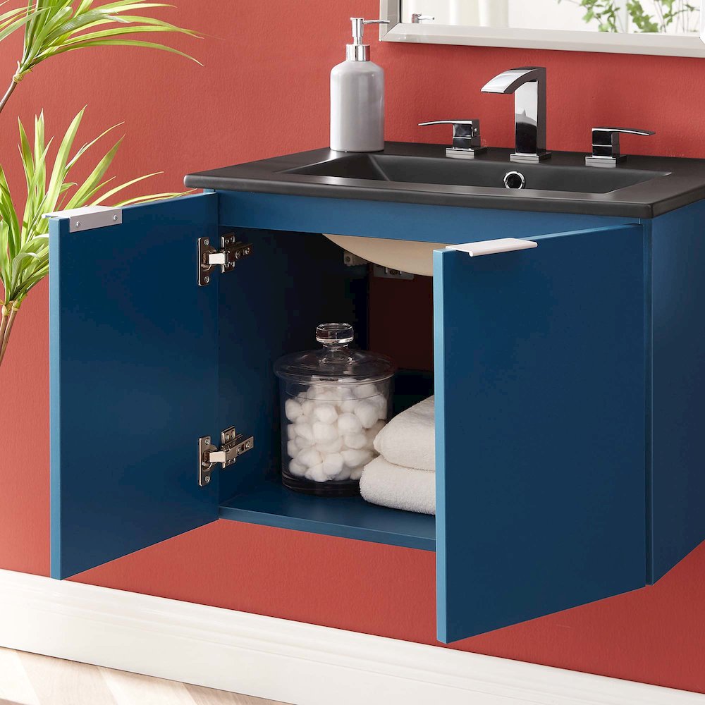 Maybelle 24" Wall-Mount Bathroom Vanity. Picture 10