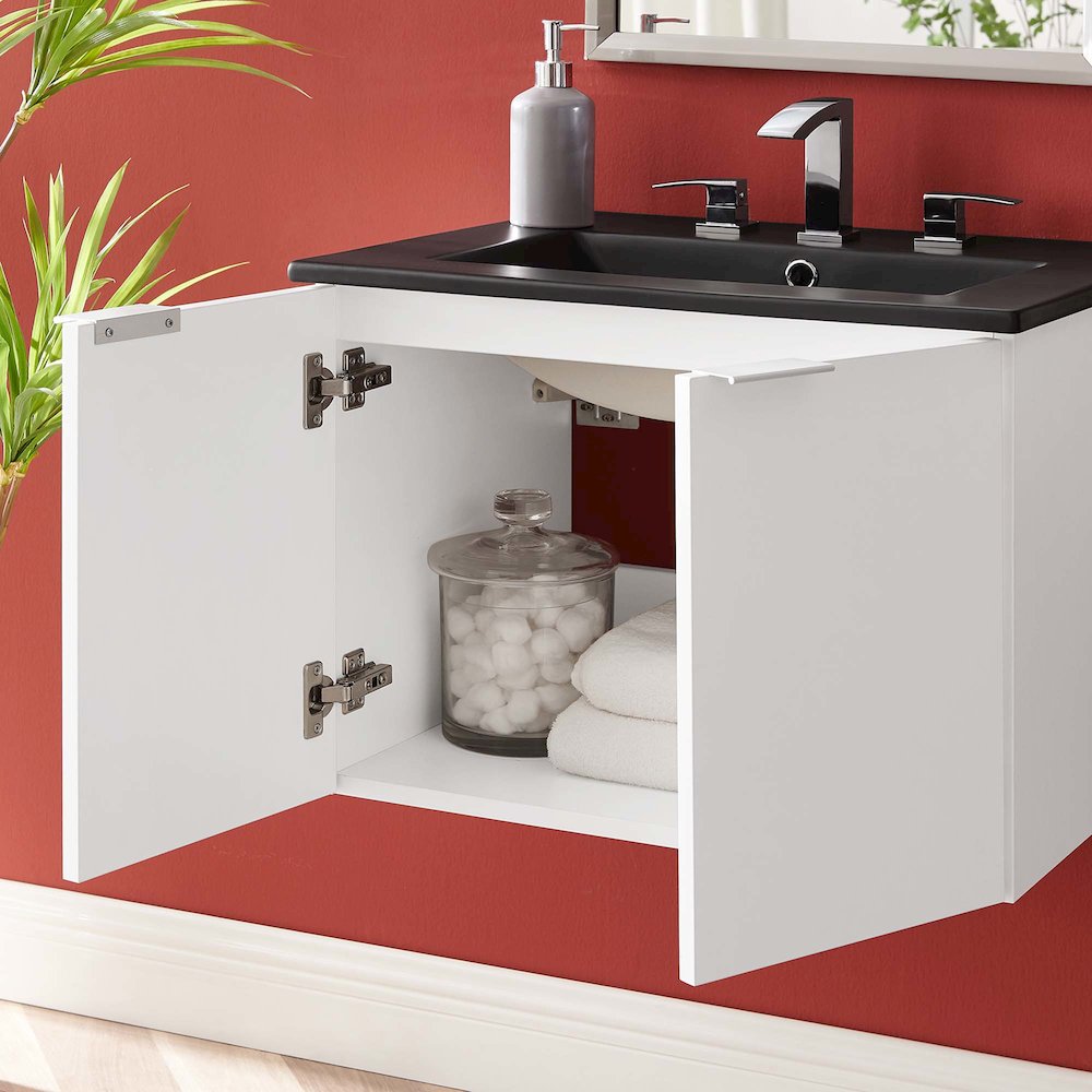Maybelle 24" Wall-Mount Bathroom Vanity. Picture 10