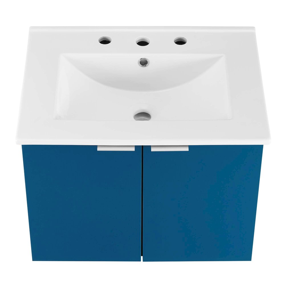 Maybelle 24" Wall-Mount Bathroom Vanity. Picture 6