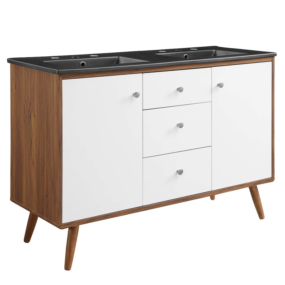 Transmit 48" Double Sink Bathroom Vanity. Picture 1