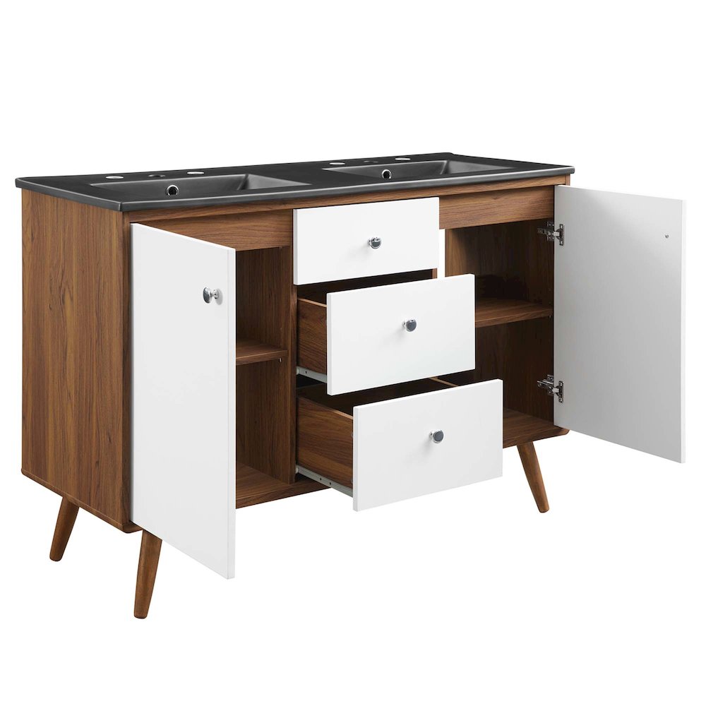 Transmit 48" Double Sink Bathroom Vanity. Picture 5