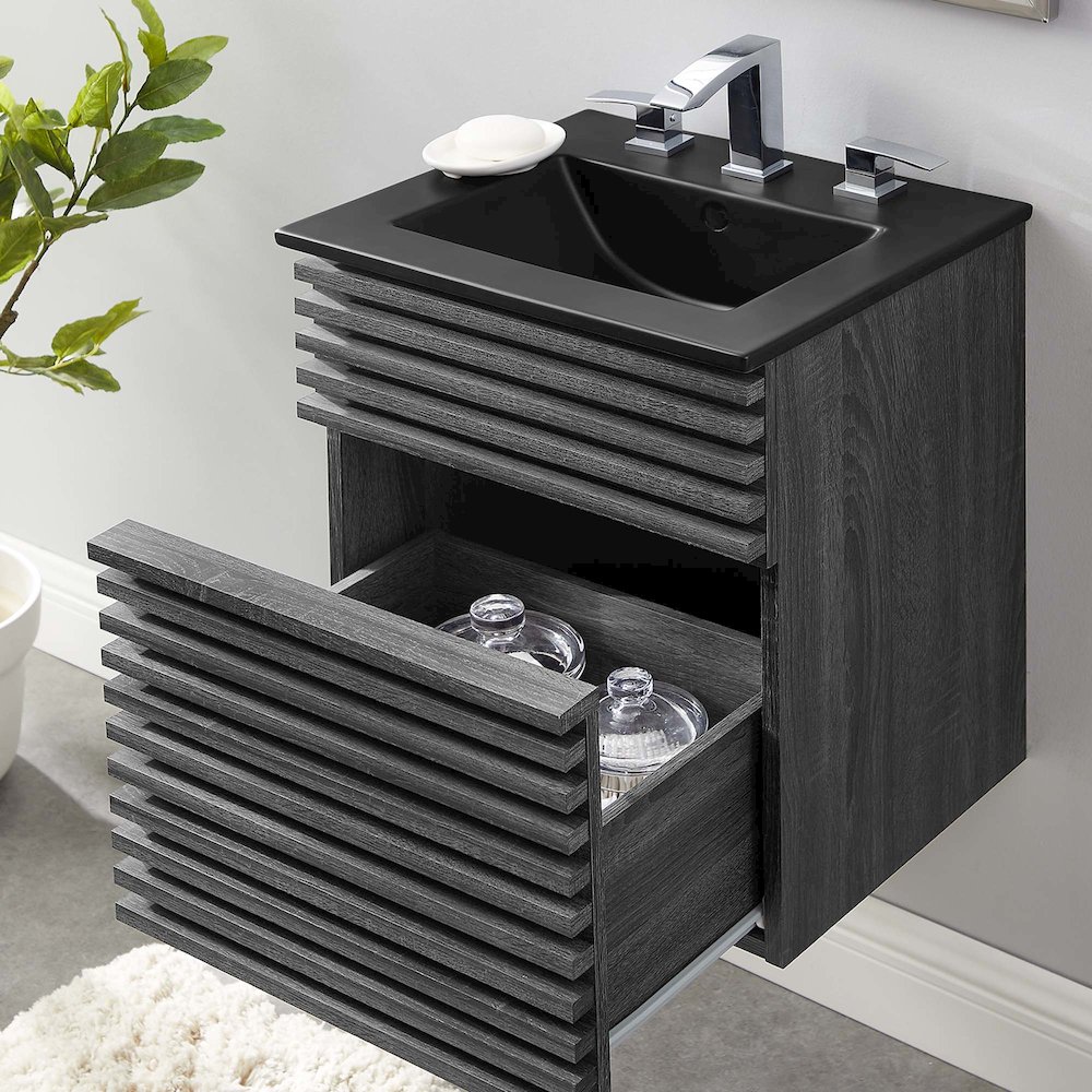 Render 18" Wall-Mount Bathroom Vanity. Picture 9