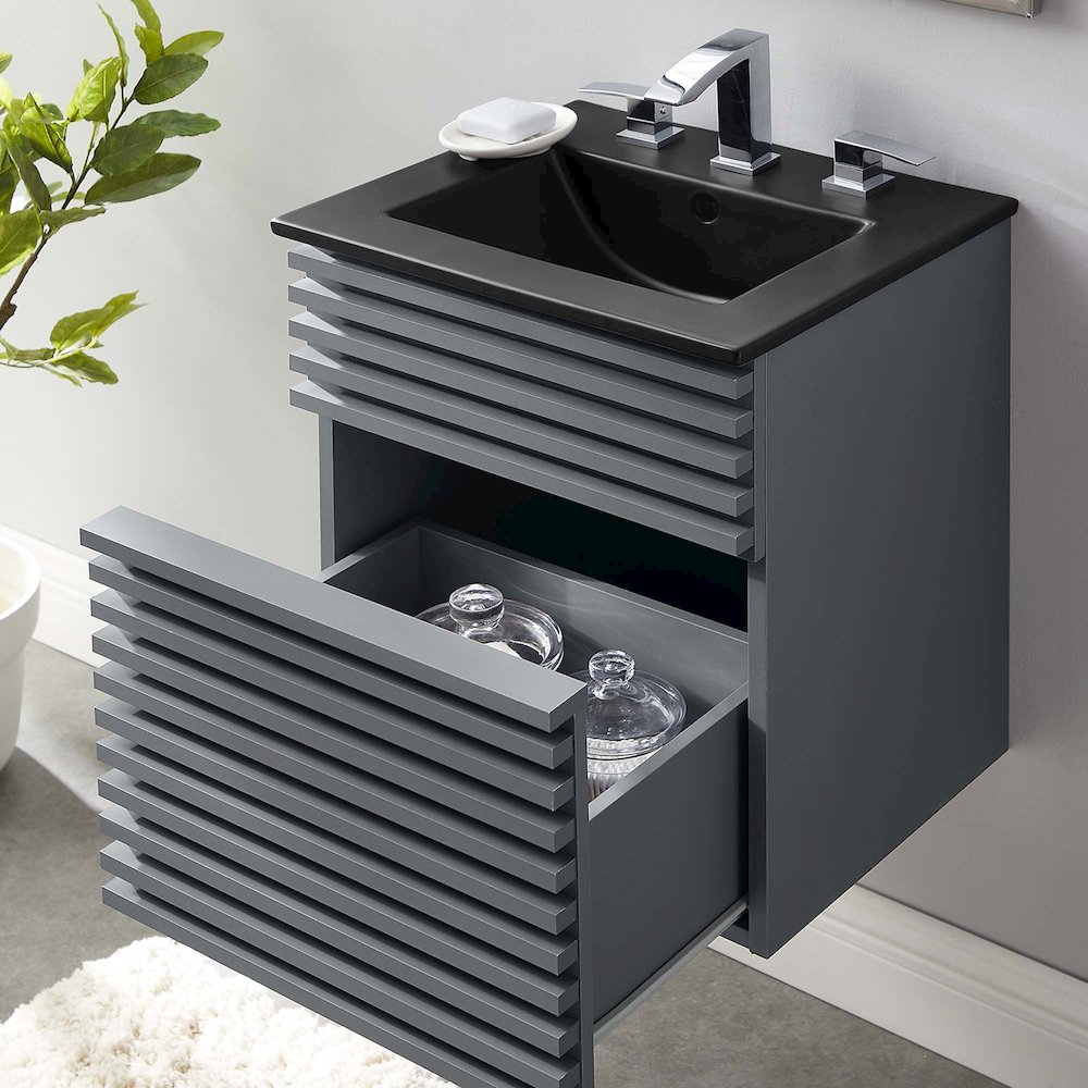 Render 18" Wall-Mount Bathroom Vanity. Picture 9