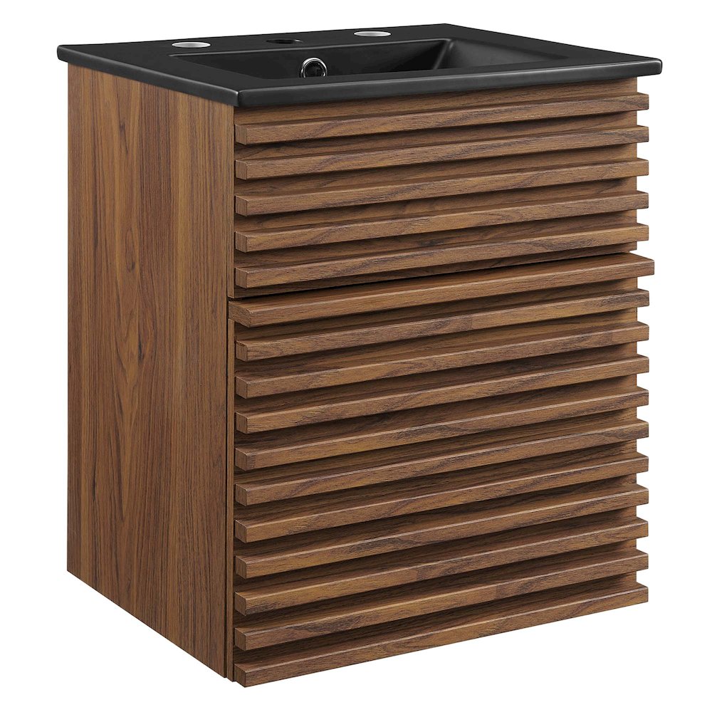 Render 18" Wall-Mount Bathroom Vanity. Picture 1