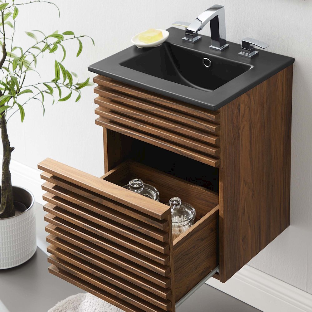 Render 18" Wall-Mount Bathroom Vanity. Picture 9