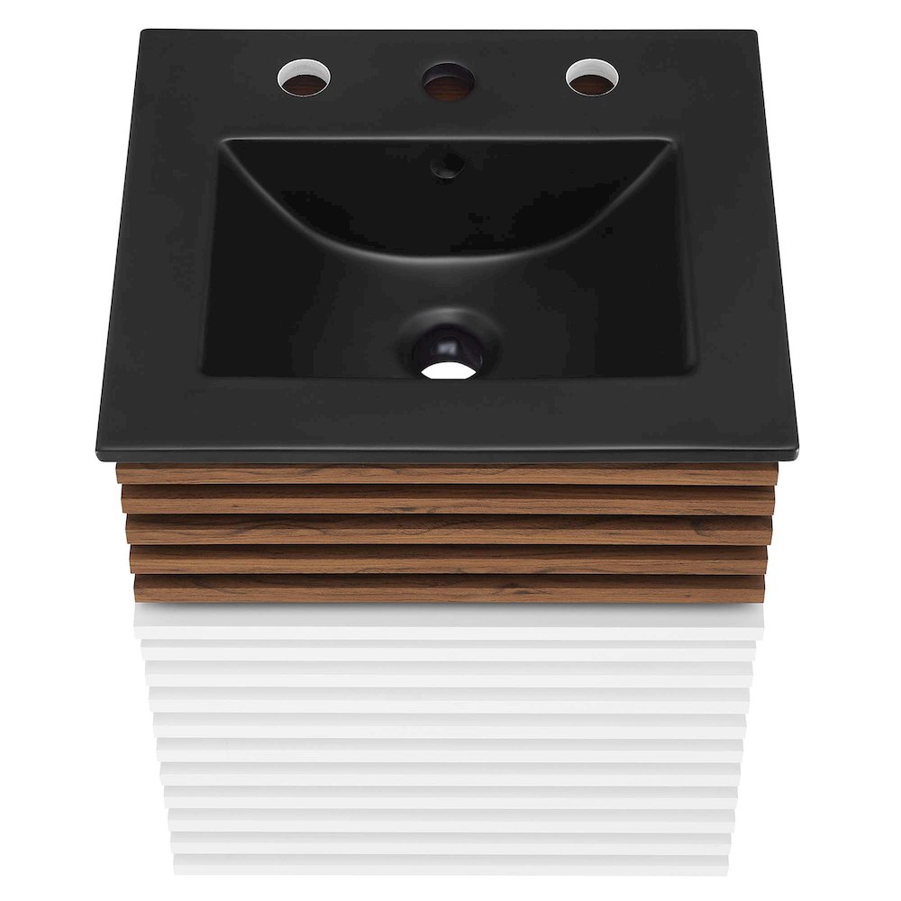 Render 18" Wall-Mount Bathroom Vanity. Picture 4