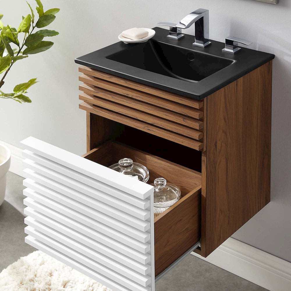 Render 18" Wall-Mount Bathroom Vanity. Picture 9