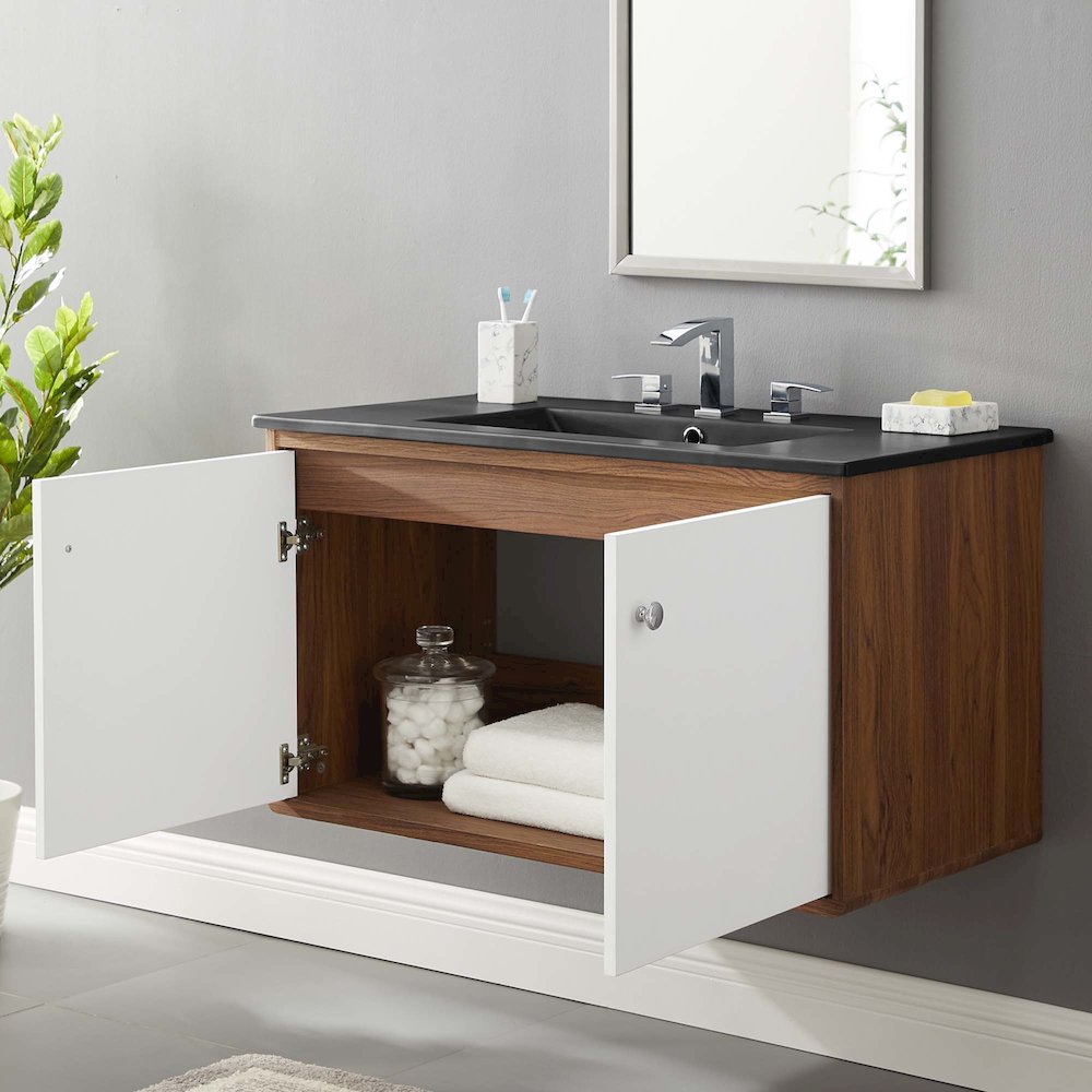 Transmit 36" Wall-Mount Bathroom Vanity. Picture 9