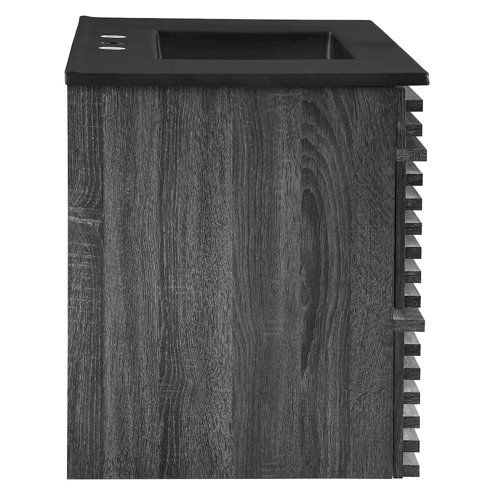 Render 36" Wall-Mount Bathroom Vanity. Picture 3