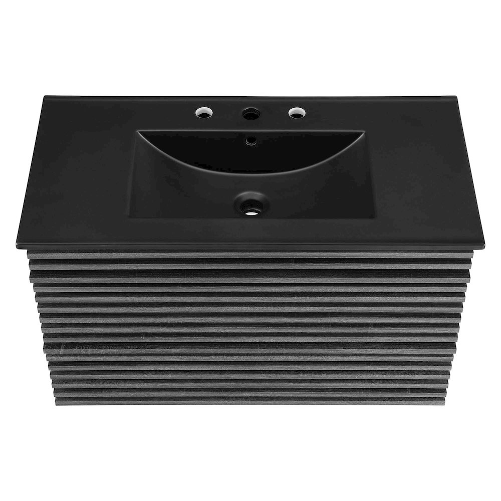 Render 36" Wall-Mount Bathroom Vanity. Picture 4