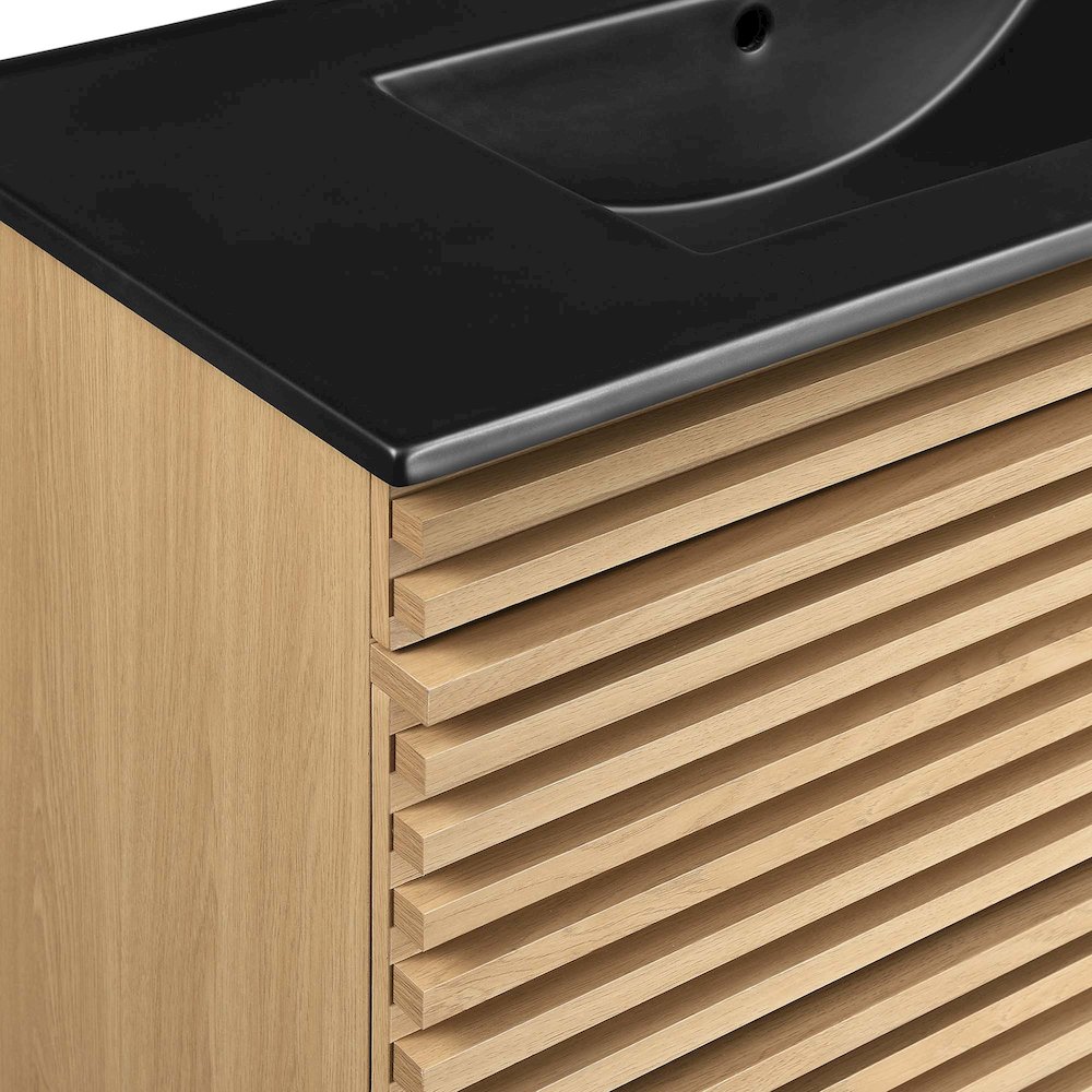 Render 36" Wall-Mount Bathroom Vanity. Picture 6