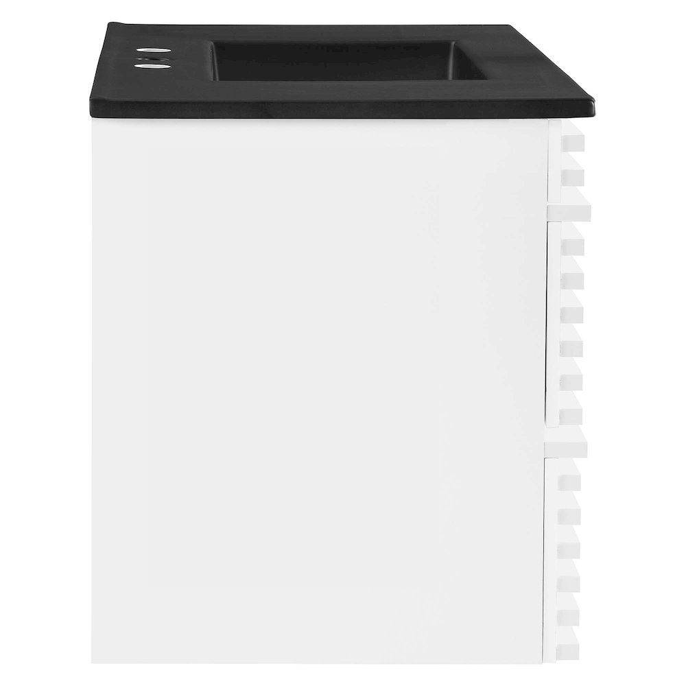 Render 36" Wall-Mount Bathroom Vanity. Picture 3