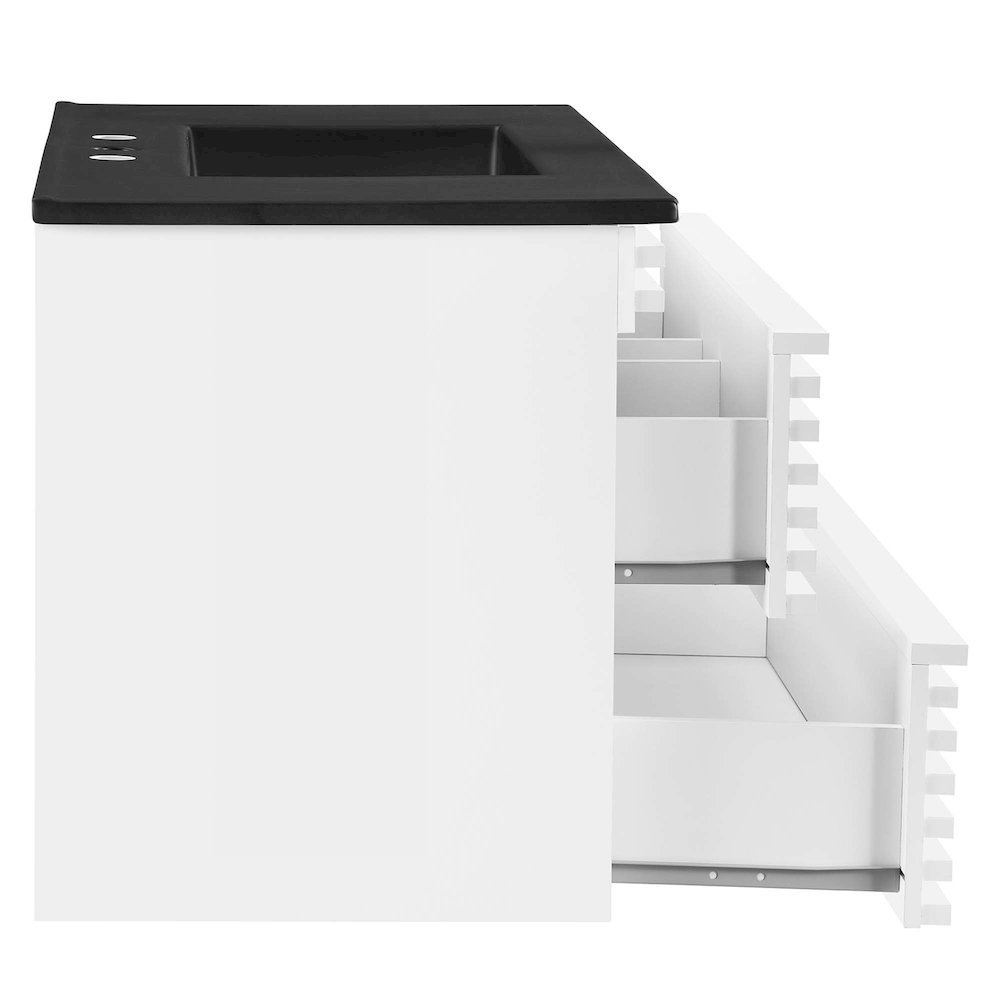 Render 36" Wall-Mount Bathroom Vanity. Picture 5