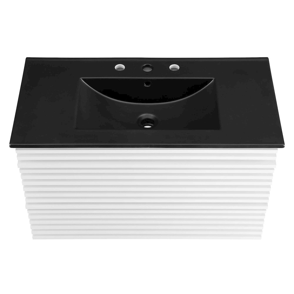 Render 36" Wall-Mount Bathroom Vanity. Picture 4