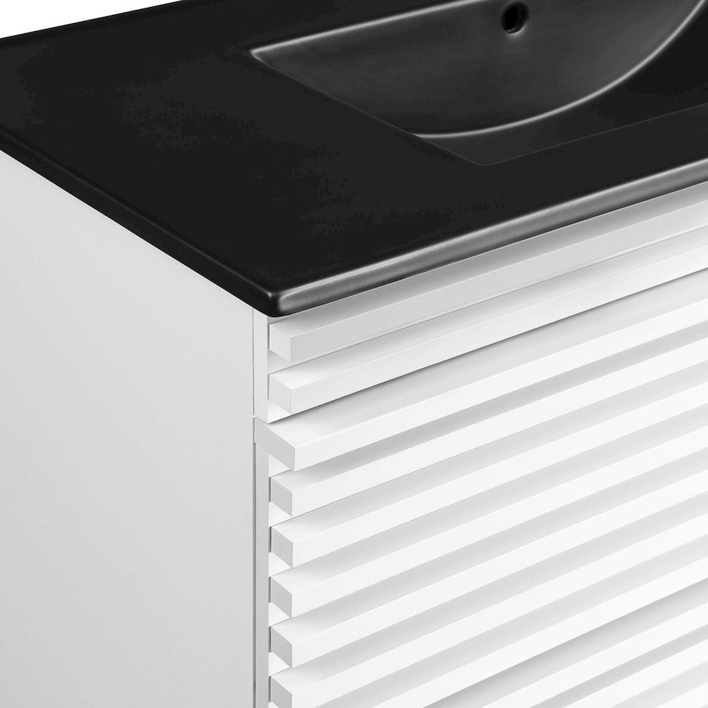 Render 36" Wall-Mount Bathroom Vanity. Picture 6