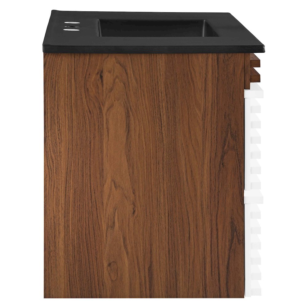 Render 36" Wall-Mount Bathroom Vanity. Picture 3