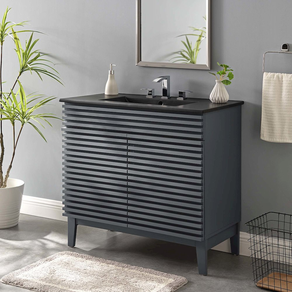 Render 36" Bathroom Vanity. Picture 8