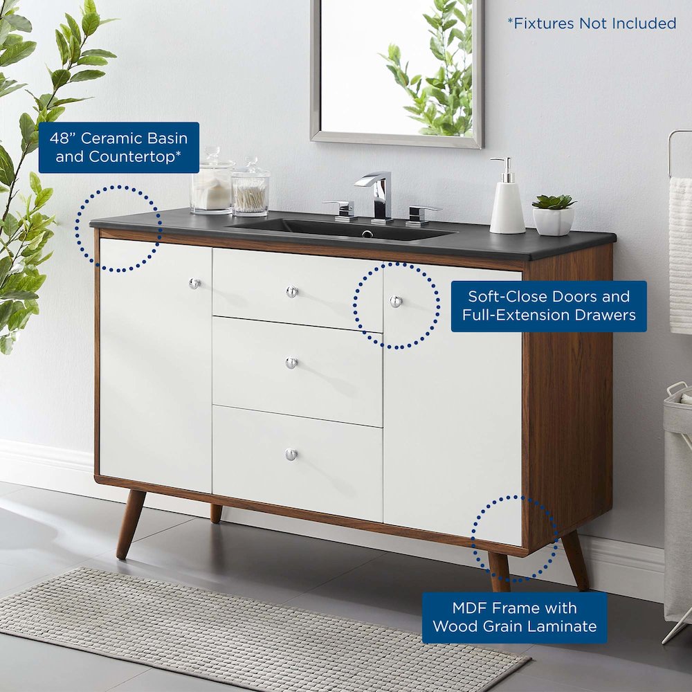 Transmit 48" Single Sink Bathroom Vanity. Picture 10