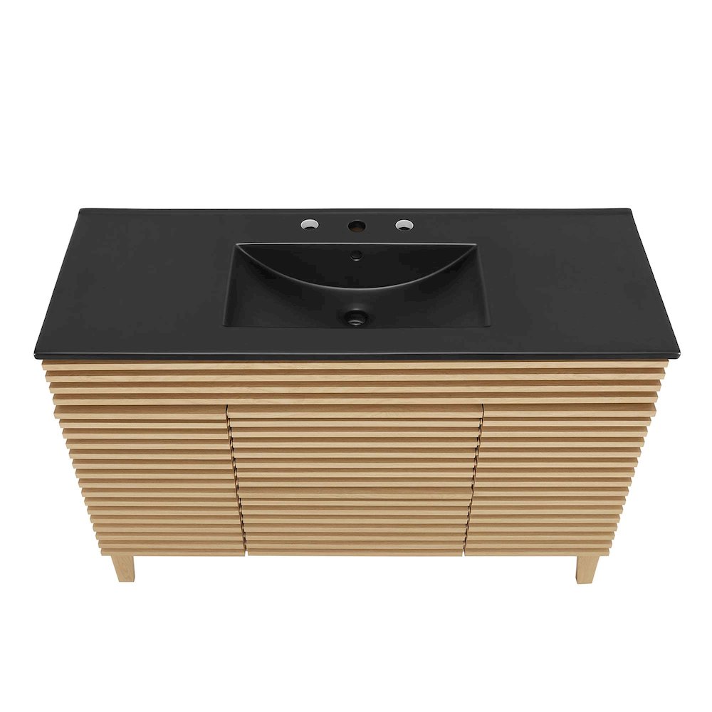 Render 48" Single Sink Bathroom Vanity. Picture 4