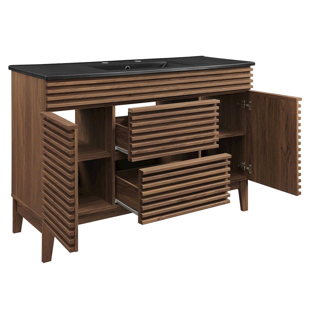 Render 48" Single Sink Bathroom Vanity. Picture 5