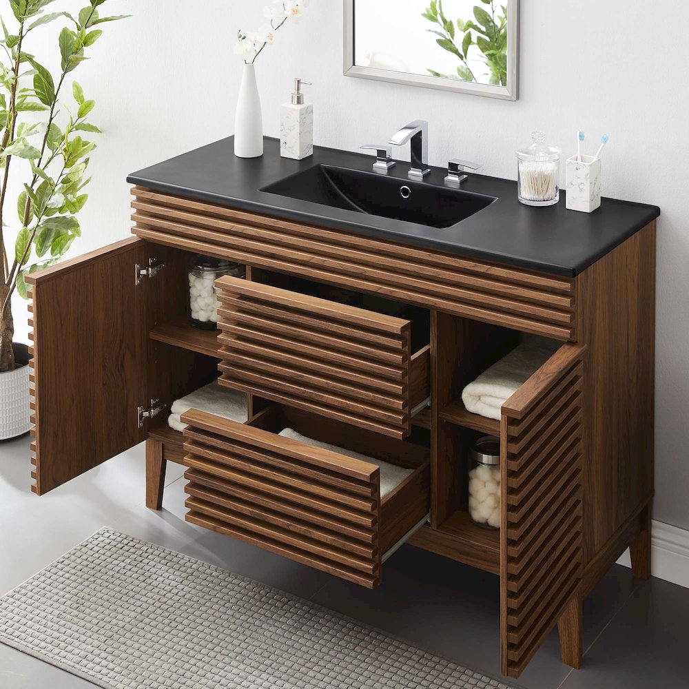 Render 48" Single Sink Bathroom Vanity. Picture 9