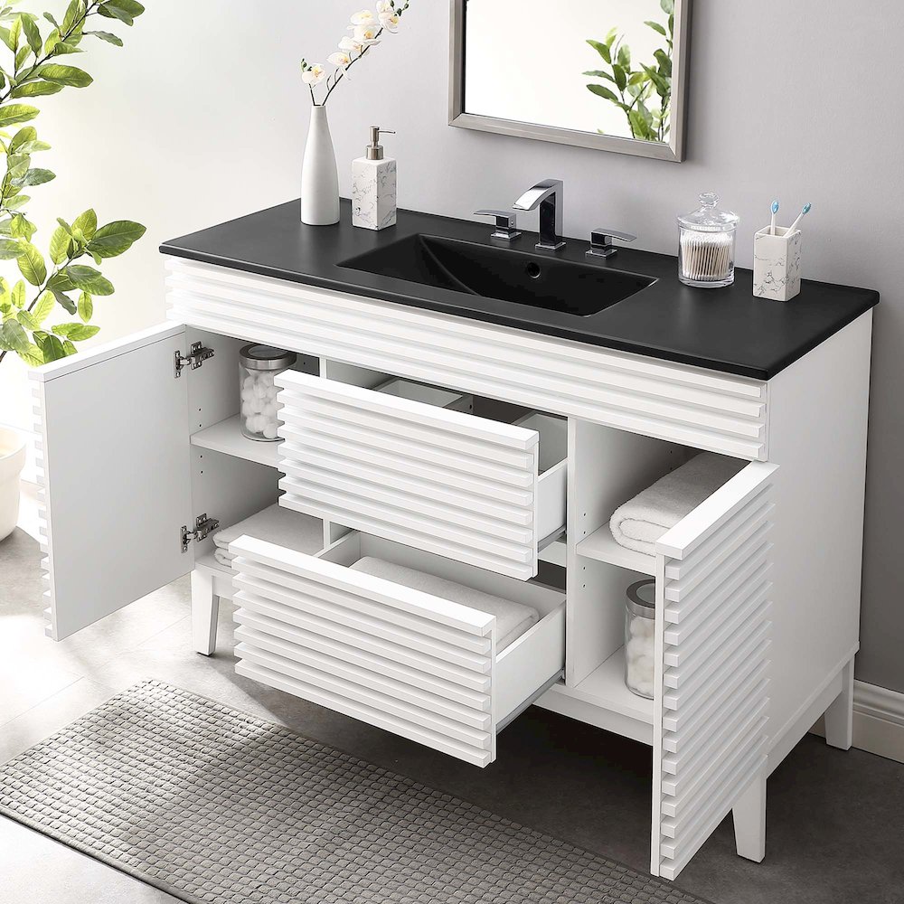 Render 48" Single Sink Bathroom Vanity. Picture 11