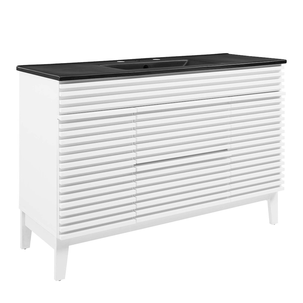 Render 48" Single Sink Bathroom Vanity. Picture 1