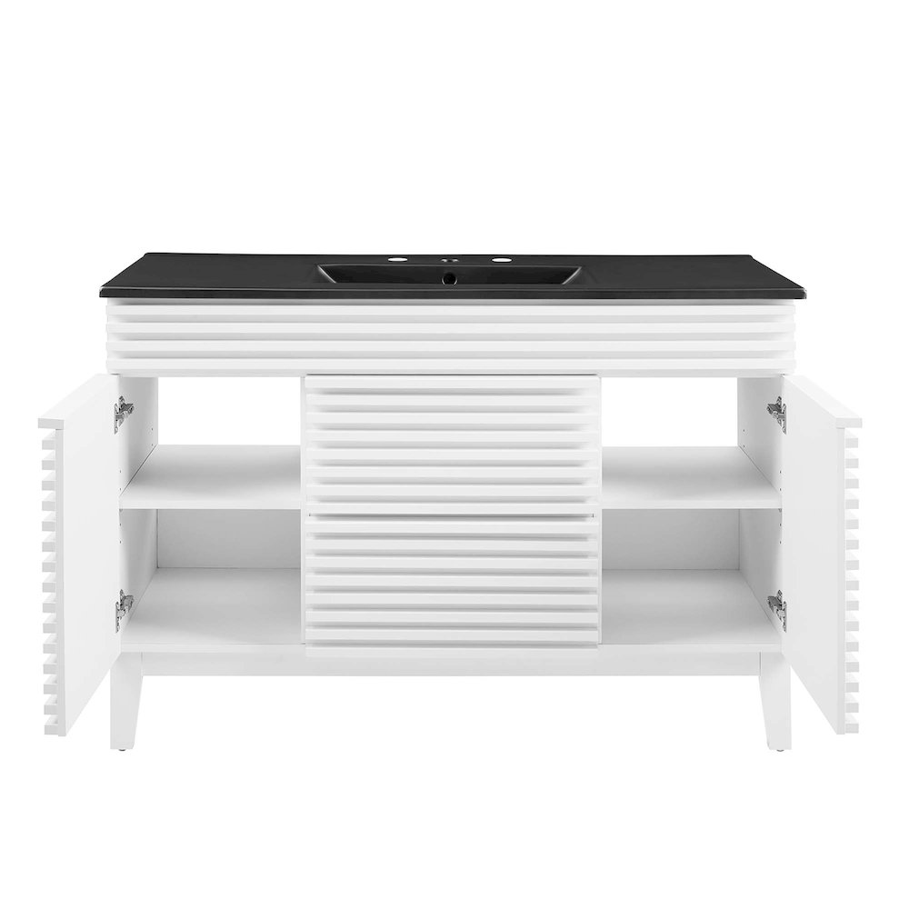 Render 48" Single Sink Bathroom Vanity. Picture 6