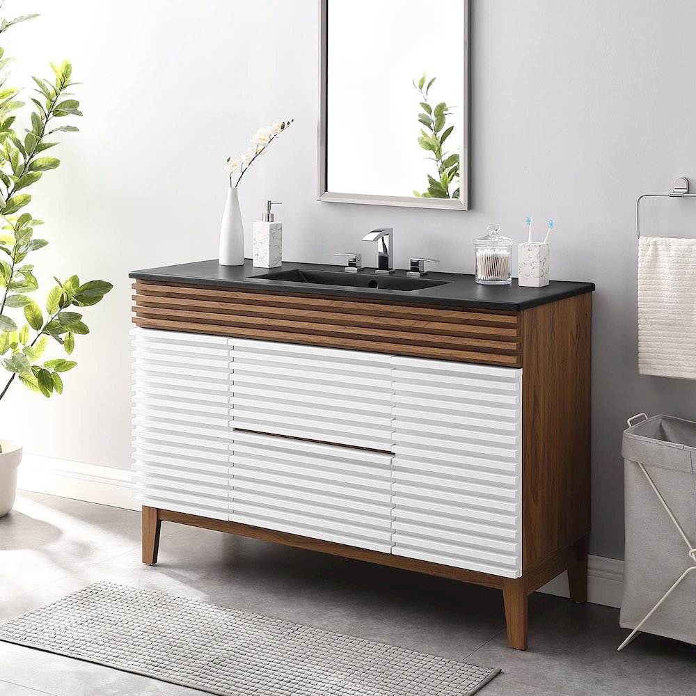 Render 48" Single Sink Bathroom Vanity. Picture 10