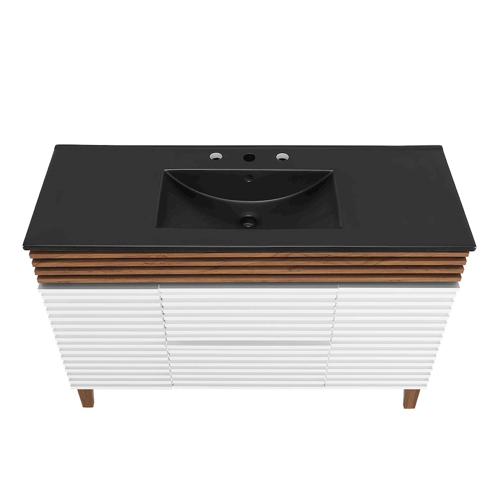 Render 48" Single Sink Bathroom Vanity. Picture 4