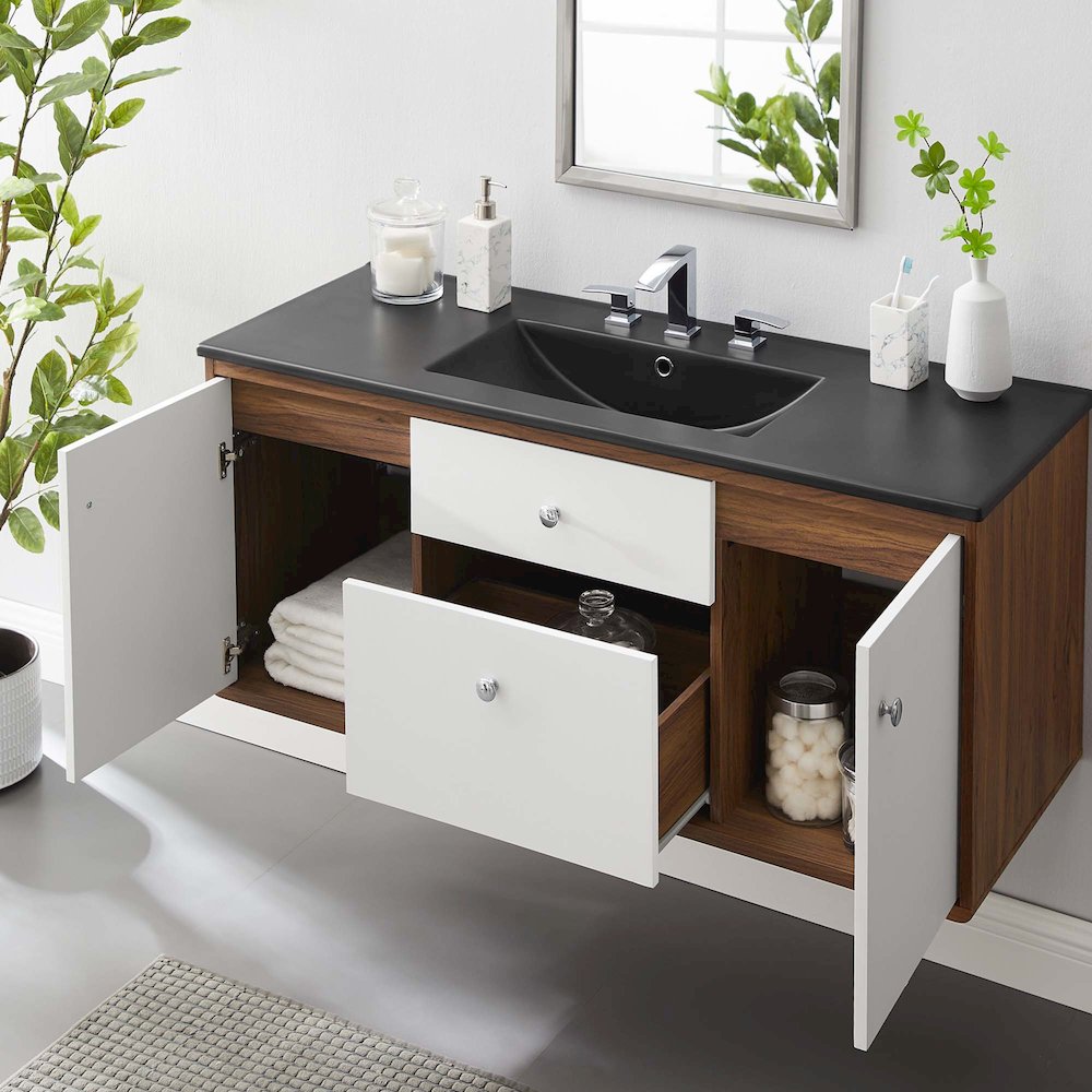 Transmit 48" Wall-Mount Bathroom Vanity. Picture 9