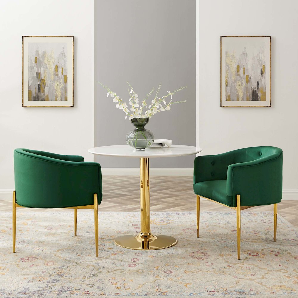Savour Tufted Performance Velvet Accent Chairs Set of 2. Picture 7