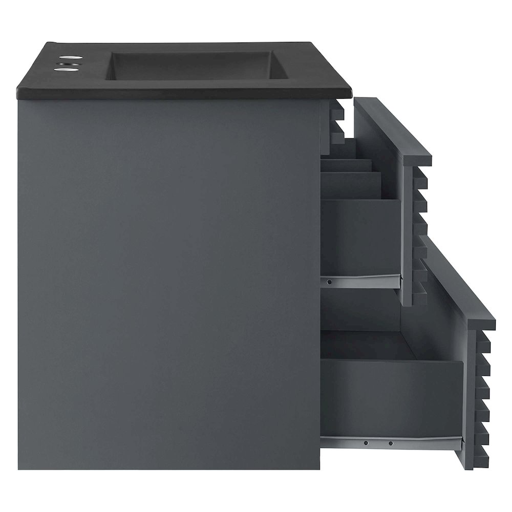 Render 30" Wall-Mount Bathroom Vanity. Picture 5