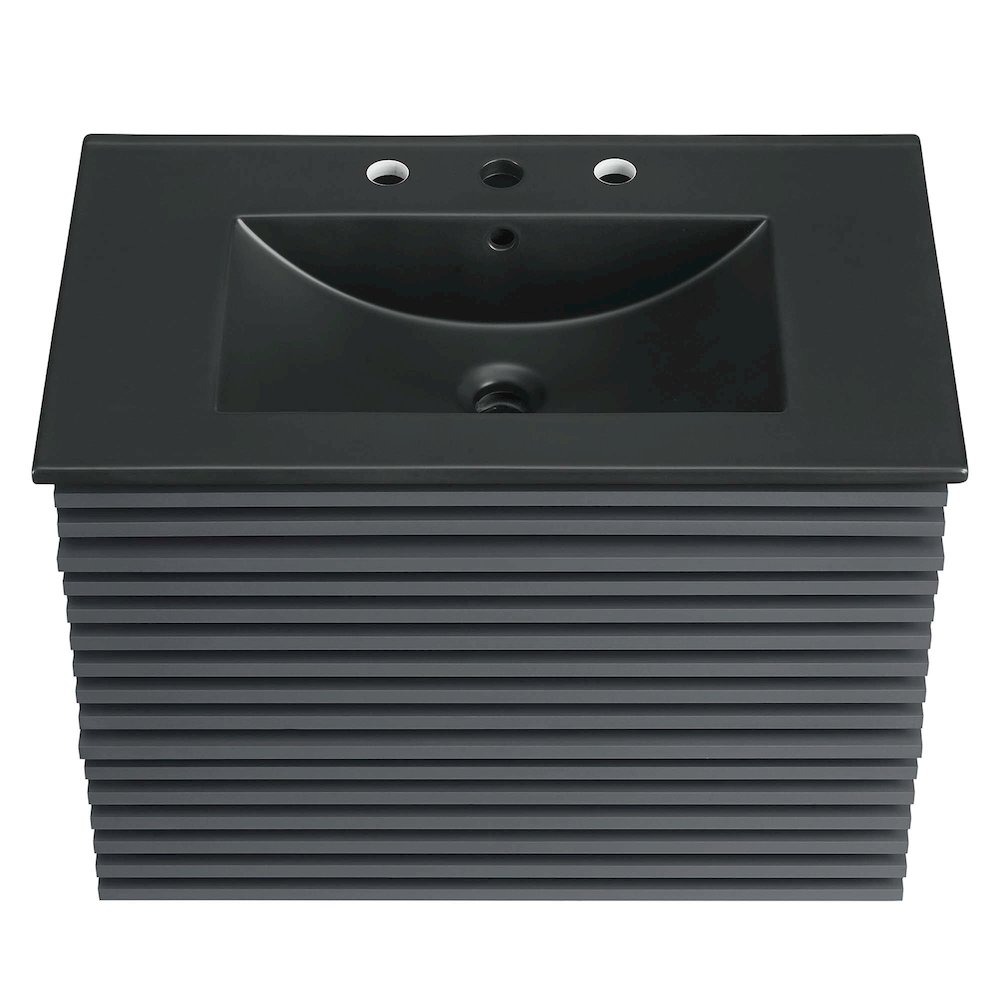 Render 30" Wall-Mount Bathroom Vanity. Picture 4