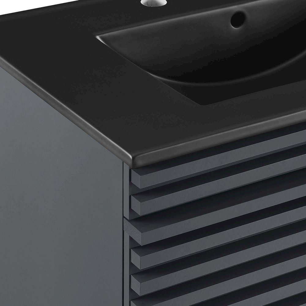 Render 30" Wall-Mount Bathroom Vanity. Picture 6