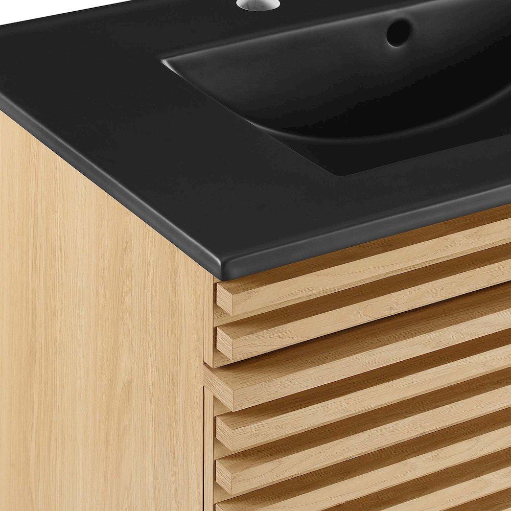 Render 30" Wall-Mount Bathroom Vanity. Picture 7
