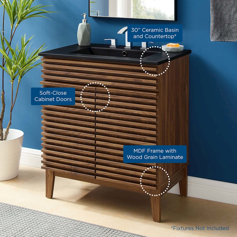 Render 30" Bathroom Vanity. Picture 9