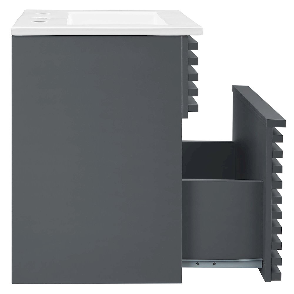 Render 18" Wall-Mount Bathroom Vanity. Picture 3