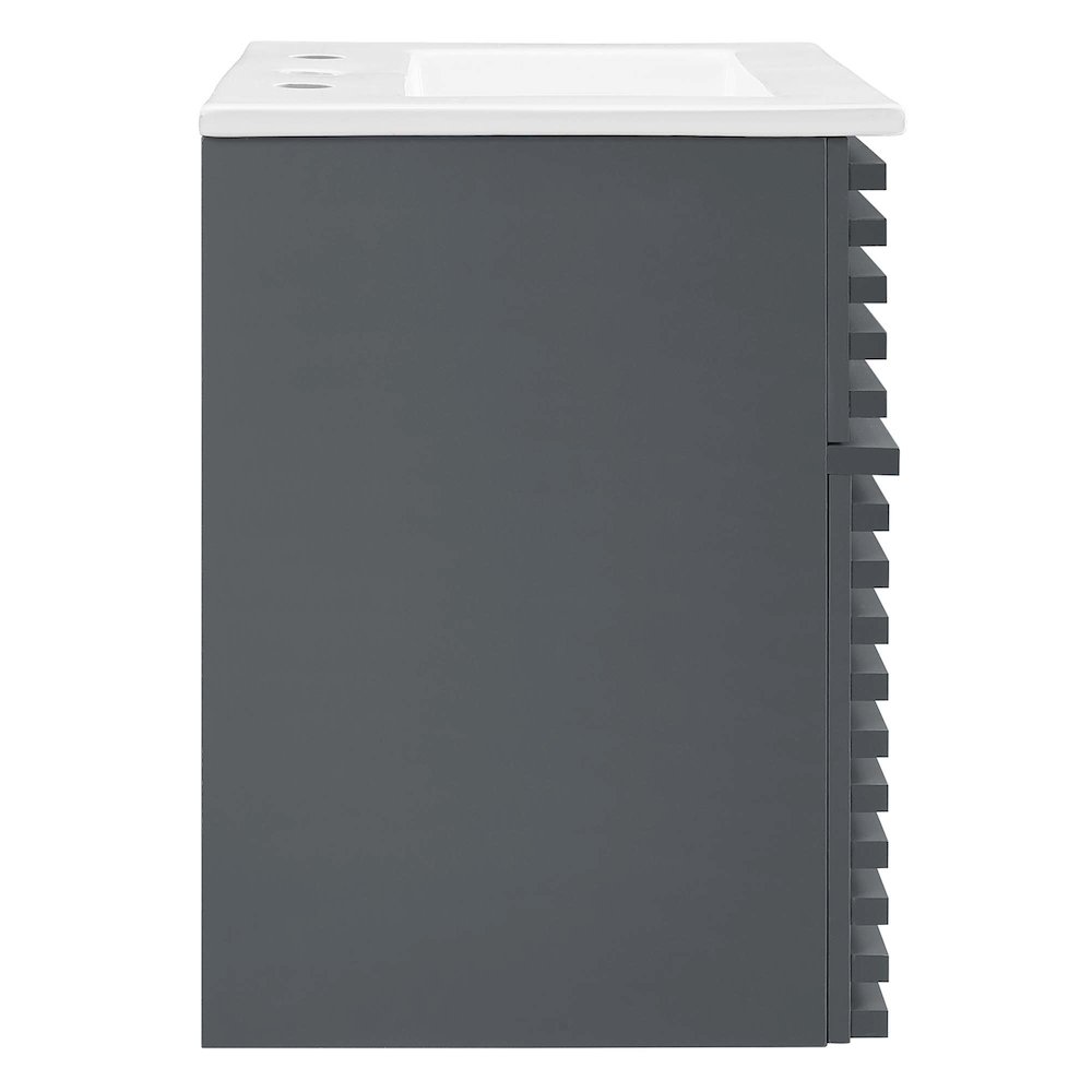 Render 18" Wall-Mount Bathroom Vanity. Picture 5