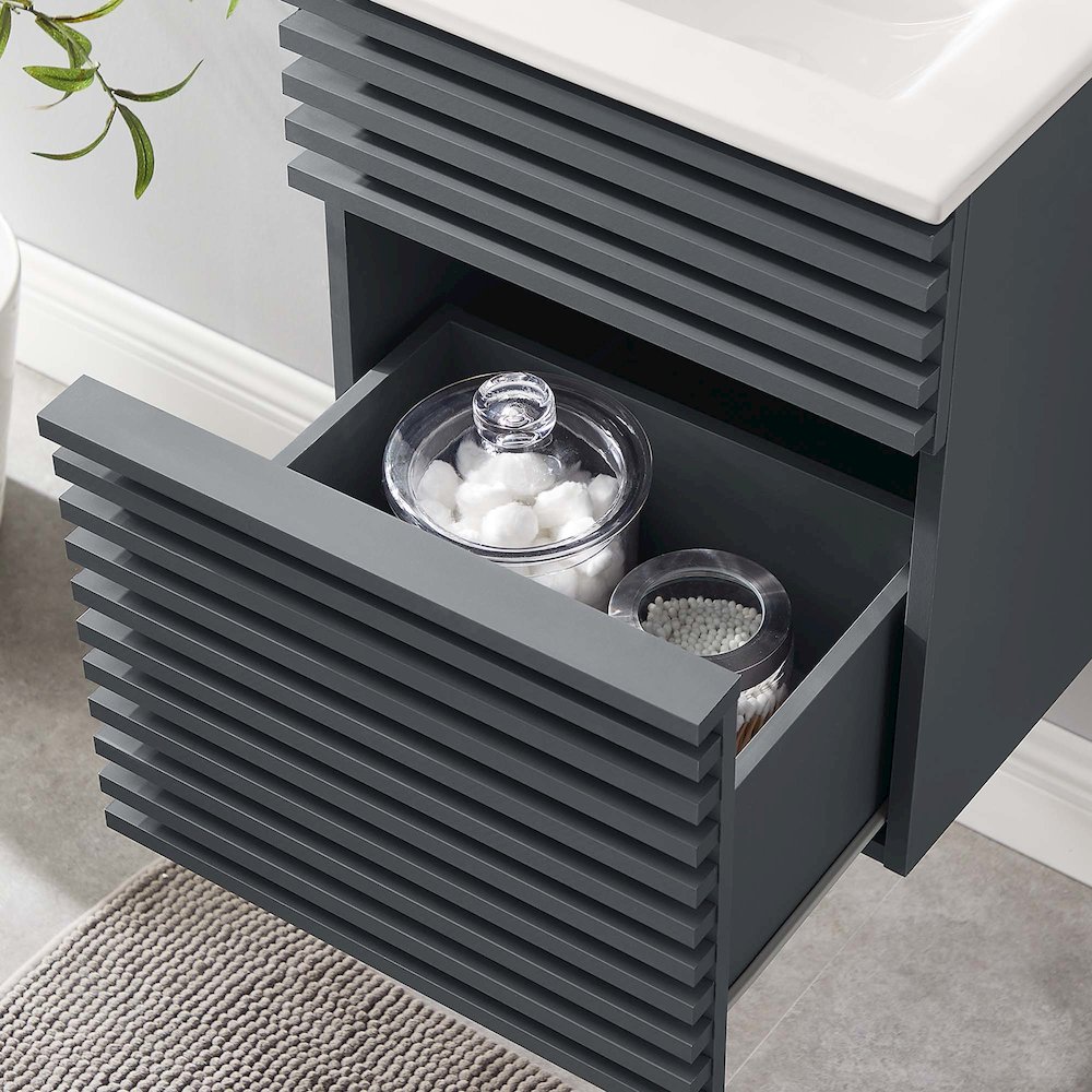 Render 18" Wall-Mount Bathroom Vanity. Picture 9