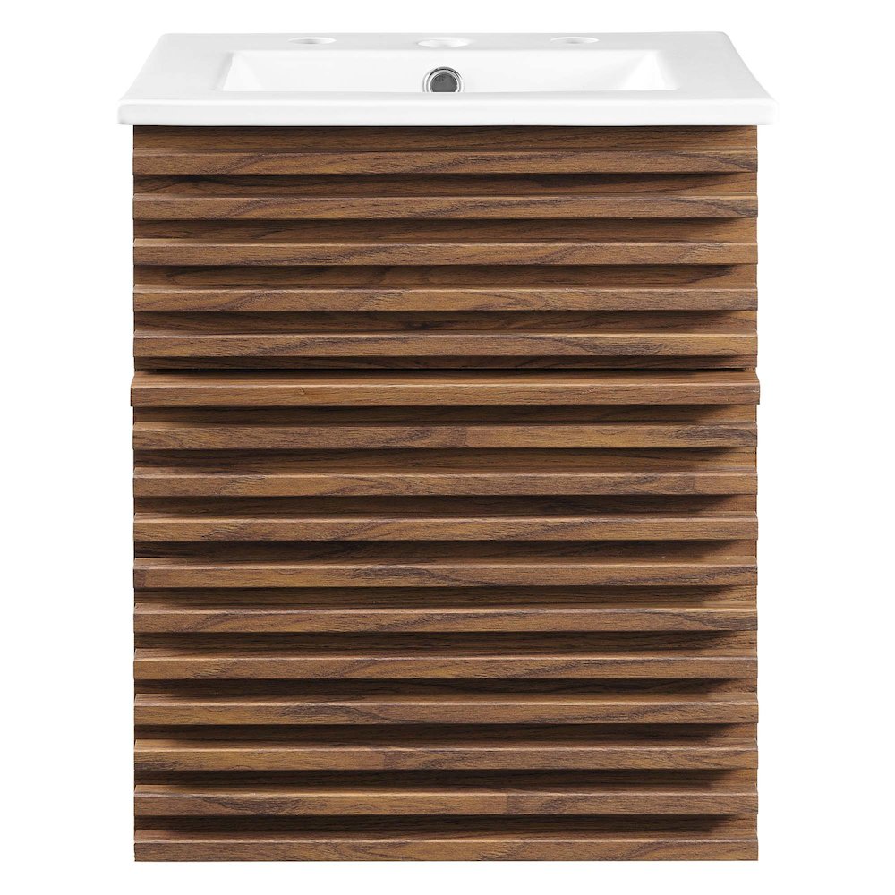 Render 18" Wall-Mount Bathroom Vanity. Picture 4