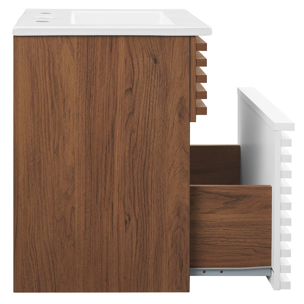 Render 18" Wall-Mount Bathroom Vanity. Picture 3