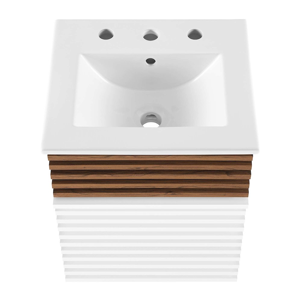 Render 18" Wall-Mount Bathroom Vanity. Picture 6