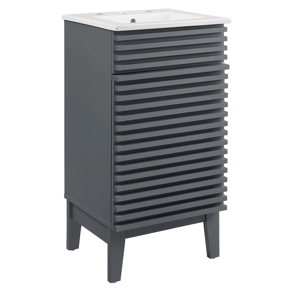 Render 18" Bathroom Vanity Cabinet. Picture 1