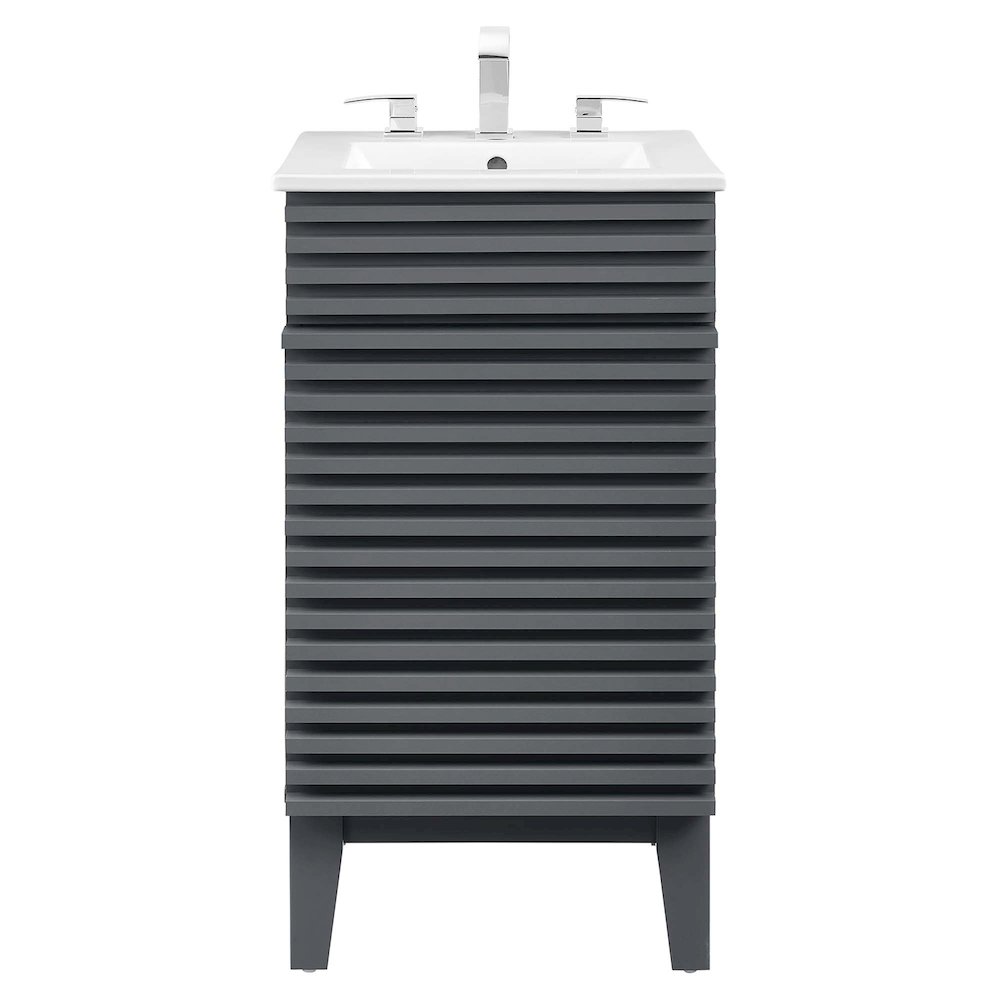 Render 18" Bathroom Vanity Cabinet. Picture 4